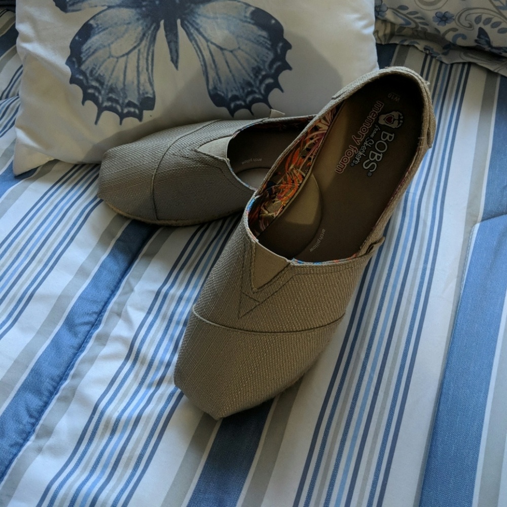 Bob's Memory Foam platform espadrilles sz 10w